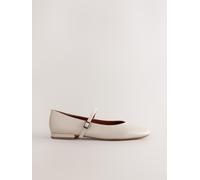 Next Bone Standard/Wide Fit Round Toe Mary Jane Shoes Bone 7 EU 41