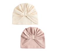 Next Bonnet '2er-Pack' beige / rose, Taille 49-50