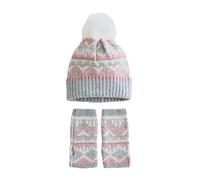 Next Bonnet gris / rose clair / blanc naturel, Taille 55-60