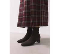 Next Bottes chaussettes à talon bloc et bout ciselé