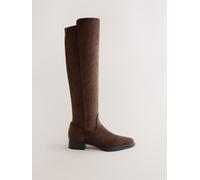 next Bottes chaussettes hautes à bout carré Forever Comfort Brun EU 35.5 (UK 3)