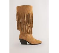 Next Bottes de cowboy Forever Comfort à franges et hauteur genou