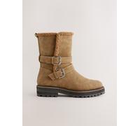 Next Bottes doublées de fausse fourrure à double boucle Forever Comfort Brun EU 37 (UK 4)
