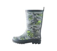 Next Bottes en caoutchouc gris / gris foncé / vert fluo, Taille 34,5