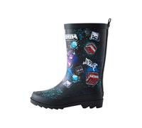 Next Bottes en caoutchouc 'Minecraft' bleu / rouge foncé / noir / blanc, Taille 38