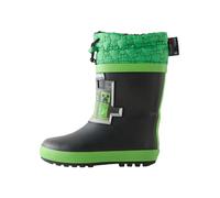 Next Bottes en caoutchouc 'Minecraft' gris / vert / vert clair / noir, Taille 39