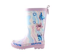 Next Bottes en caoutchouc 'Wellies' beige clair / bleu / bleu ciel / lilas, Taille 25,5