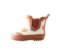 Next Bottes en caoutchouc 'Wellies' ivoire / noisette / vert / orange, Taille 23