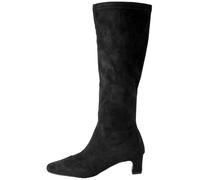 Next Black Extra Wide Fit Forever Comfort Chisel Toe Knee Sock Boots