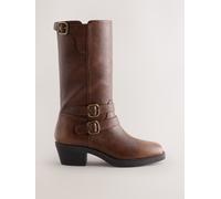 next Bottes Forever Comfort style motard hauteur genou Brun EU 37 (UK 4)