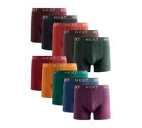 Next Boxers bleu / brun foncé / vert / vert foncé / violet / orange / rouge / bordeaux / canneberge / noir, Taille M