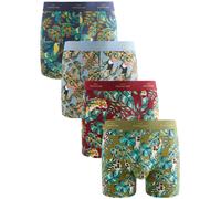 Next Boxers bleu marine / bleu pastel / olive / rouge, Taille XL