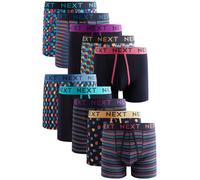 Next Boxers bleu marine / violet / orange clair / rose, Taille XS