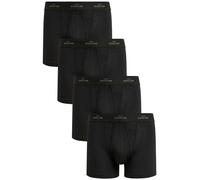 Next Homme Boxer avec Ouverture sur Le Devant, Lot de 4 Black Metallic L