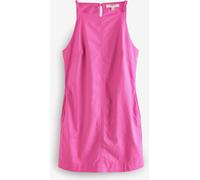Next Bright Pink Mini Sleeveless Racer Stretch Linen Blend Dress Bright Pink EU 40 Petite (UK 12 P)