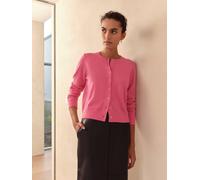 Next Bright Pink N. Premium 100% Cashmere Long Sleeve Cardigan
