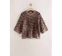 Next Brown Animal Half Sleeve Tinsel T-Shirt