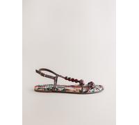 Next Brown Forever Comfort Printed Beaded Sandals
