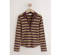 Next Pull-over bleu clair / chocolat / curry, Taille 6XL