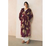 Next Burgundy Hamish The Highland Cow Supersoft Dressing Gown Burgundy M (EU 40-42)