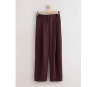Next Burgundy Red Elastic Back Wide Leg Trousers