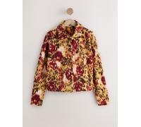 Next Burnt Orange Patterned Cosy Needle Buttonthrough Lightweight Jacket