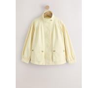 Next Butter Yellow Cotton Funnel Neck Jacket