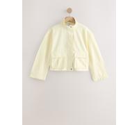 Next Butter Yellow Funnel Neck Cotton Utility Jacket