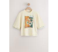 Next Butter Yellow Graphic Greek Vase Print Short Sleeve T-Shirt