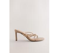 Next Camel Forever Comfort Skinny Bow Strap Mules