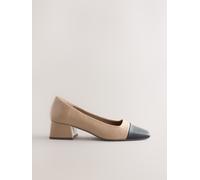 Next Camel Forever Comfort Toe Cap Low Block Court Heels Camel EU 43 (UK 9)