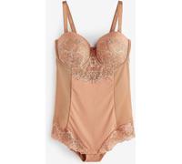 Next Caramel Nude Firm Tummy Control Cupped Lace Body