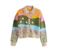 Next Cardigan beige / bleu clair / jaune d'or / vert, Taille XS