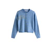 Next Cardigan bleu chiné / jaune, Taille XS