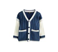 Next Cardigan bleu marine / gris / blanc, Taille 86