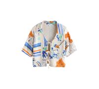 Next Cardigan bleu / marron / blanc, Taille S