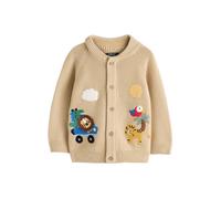 Next Cardigan bleu / marron / brocart / blanc, Taille 104