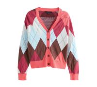Next Cardigan bleu pastel / marron / framboise / rose foncé, Taille L-XL