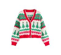 Next Cardigan 'Christmas Tree' or / vert / rouge / blanc, Taille 134