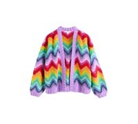 Next Cardigan curry / vert clair / lavande / rouge, Taille L-XL