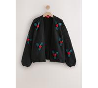 Next Cardigan pétrole / rouge vif / noir, Taille XS