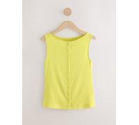 Next Cardigan doux côtelé sans manches boutonné contenant du TENCEL en lyocell