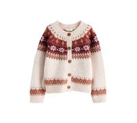 Next Cardigan écru / bordeaux / rouge rouille, Taille 110