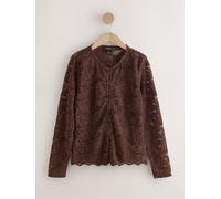 next Cardigan en dentelle à manches longues Brun FR 38 (EU 36)