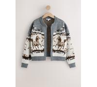 next Cardigan en maille jacquard Gris M (FR 42-44)