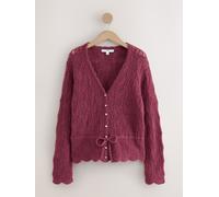 Next Cardigan en maille pointelle Ceinturée Rose XL Regular (FR 50-52)