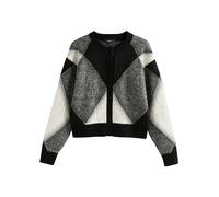 Next Cardigan gris / noir chiné / blanc, Taille 6XL-7XL
