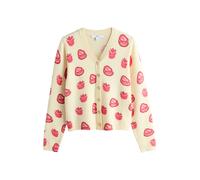 Next Cardigan jaune pastel / rouge, Taille S-M