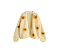 Next Cardigan marron / safran / jaune clair, Taille 4XL-5XL