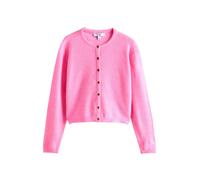 Next Fluro Pink Crew Neck Knitted Cardigan